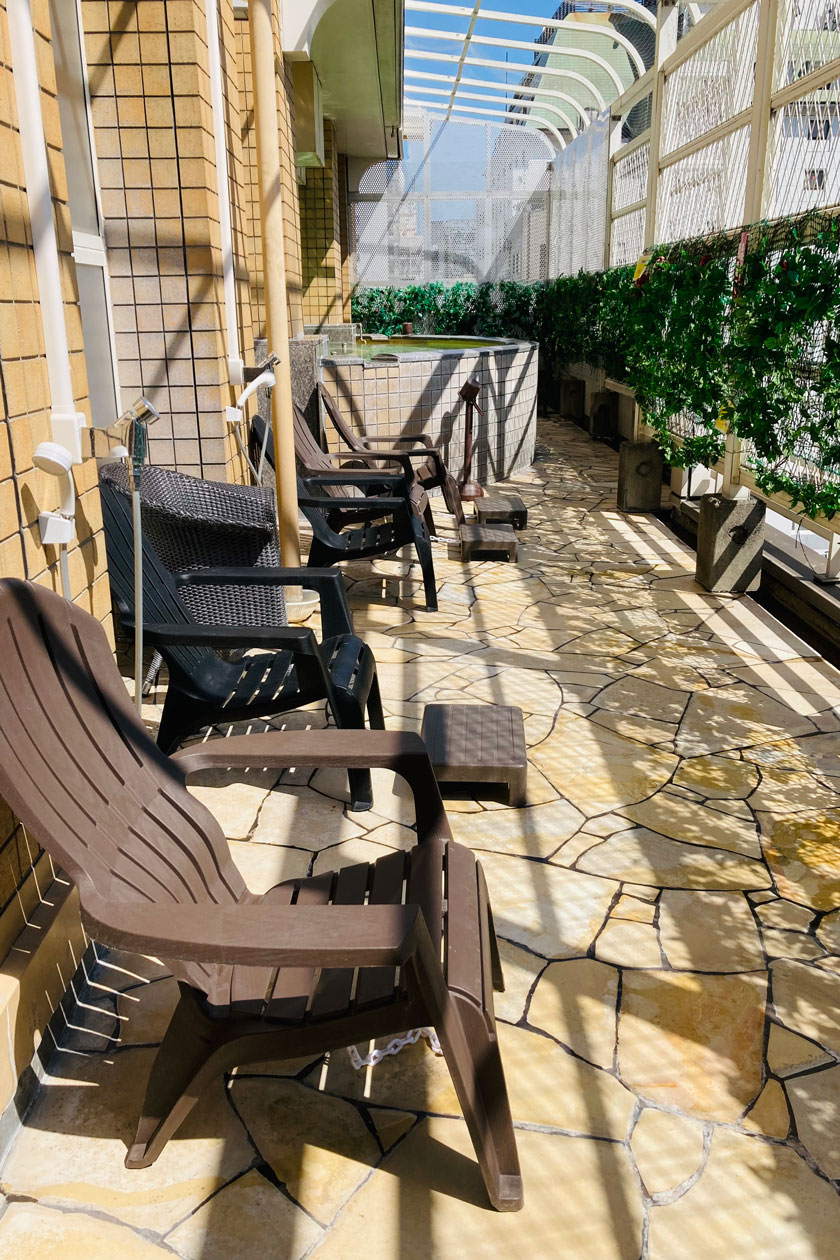 外気浴スペース