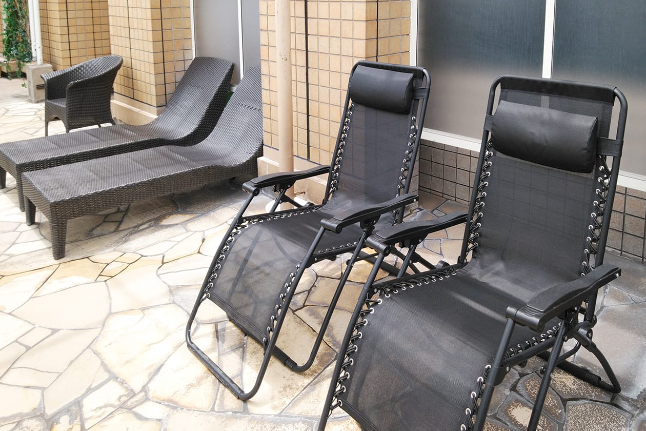 外気浴スペース