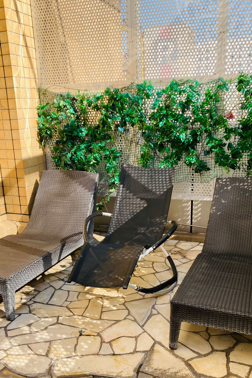 外気浴スペース