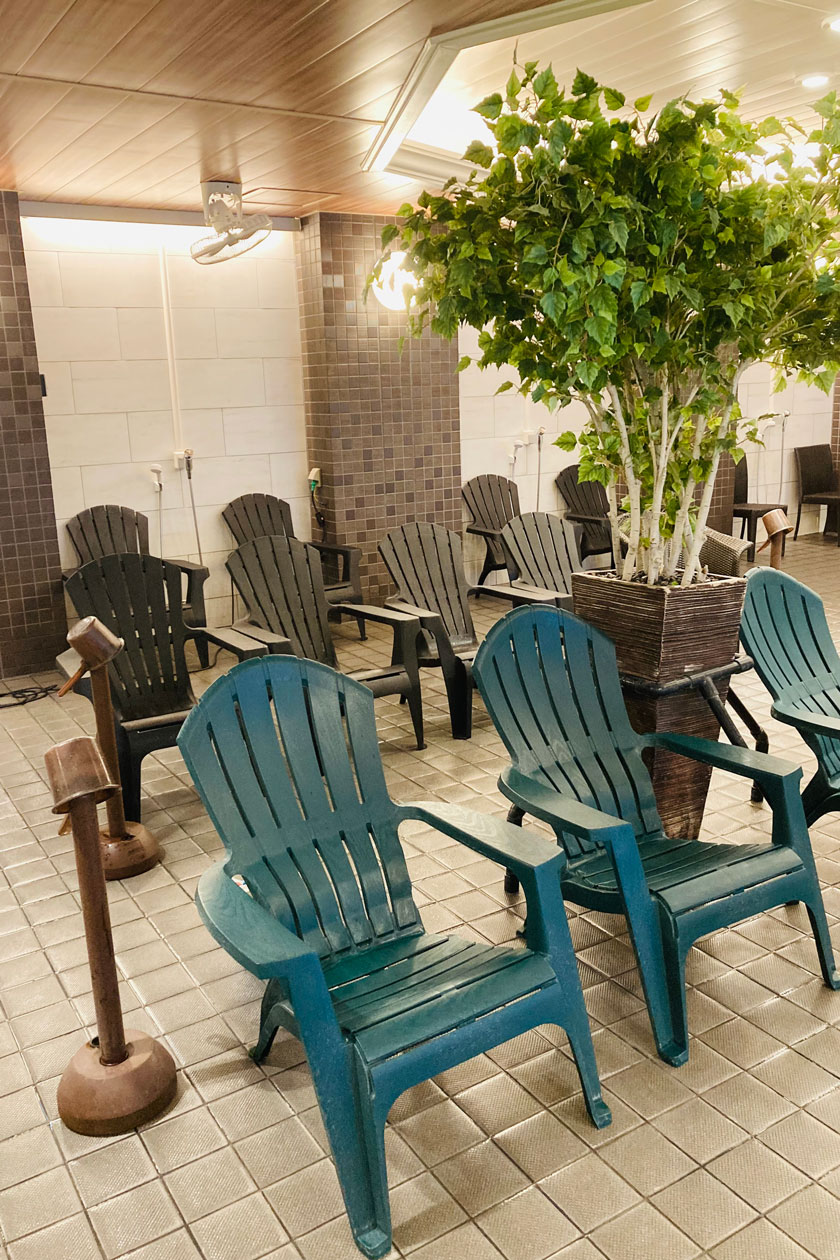 浴場ととのい椅子