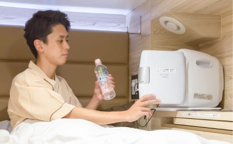 ミニ冷蔵庫完備!